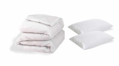 Set Confort pilota 200x220 cm + 2 perne 50x70 cm, microfibra
