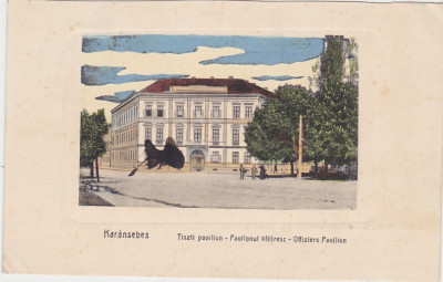 CP Caransebes Karansebes Pavilonul Ofiteresc Ofitiresc ND(1909) foto