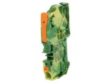 Conector Șine 0,5-16mm2 1 Pista 2 Borne Galben-Verde