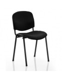 Scaun vizitator stivuibil Taurus TN, cadru metalic negru, tapitat stofa, greutate max 120 kg, ideal birou, sedinte