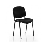 Scaun vizitator Taurus TN, cadru metalic, tapitat cu stofa, stivuibil, 120 kg, negru