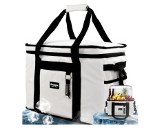 Geanta termoizolanta pentru pranz Five Dots, racire +12 ore, 17L, gri - RESIGILAT