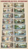 Lot 8 bancnote proiect fantezie, seria 7 iunie 2026 ,,PESCUIT RECREATIV ROMANIA"