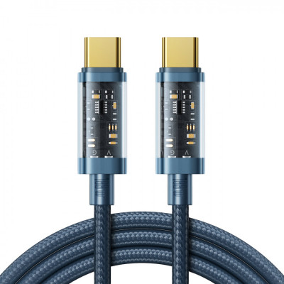 Cablu Joyroom USB Type-C - USB Type-C 100W 1.2m Negru (S-CC100A12) S-CC100A12-BLUE foto