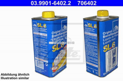 Lichid de frana ATE SL6 DOT4 ESP 1 L 03.9901-6432.2 foto