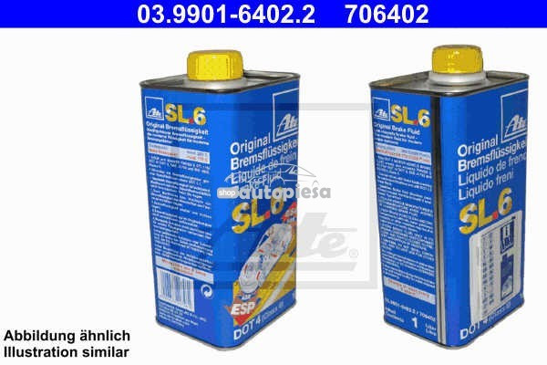 Lichid de frana ATE SL6 DOT4 ESP 1 L 03.9901-6432.2