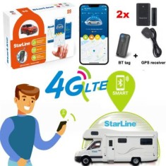 Alarma auto online Starline CAMPER 2, GSM 4G, integrare CAN-OEM, 2xSIM, Bluetooth, 2xSenzori magnetici wireless CarStore Technology