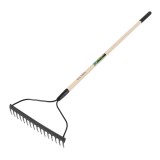 Grebla de gradina cu 16 dinti si maner din lemn 1500 mm