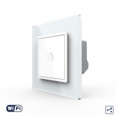 Intrerupator Simplu Cap Scara / Cruce Wi-Fi cu Touch LIVOLO &ndash; Serie Noua, Alb SmartElectro IntelligentHouse