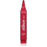 Oriflame The One Stain &amp; Stay ruj cu persistenta indelungata tip cariocă culoare Cherry 2.5 g