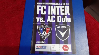 program FC Inter Turku - AC Oulu foto
