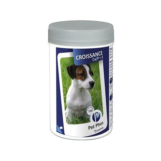 SUPLIMENT NUTRITIV PENTRU CAINI, PET PHOS CA P 2, 100CP