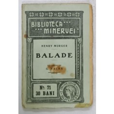 BALADE de HENRY MURGER , 1910