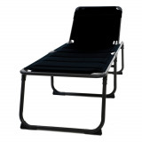 Travellife Sezlong pliabil &bdquo;Barletta Relax&rdquo;, negru GartenMobel Dekor, vidaXL