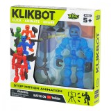 Figurina Robot articulat transformabil KlikBot, Blue