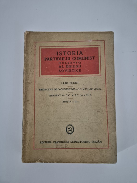 Istoria Partidului Comunist Bolsevic al Uniunii Sovietice