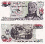ARGENTINA 10 pesos ND (1983-84) P-313 UNC!!!