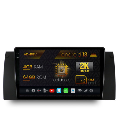 Navigatie BMW E39 E53 E38, Android 13, V-Octacore 4GB RAM + 64GB ROM, 9.5 Inch - AD-BGV9004+AD-BGRKIT396 foto