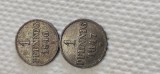 Germania 1 pfennig 1846 B si 1 pfennig 1847 B
