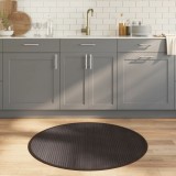 vidaXL Covor rotund, maro &icirc;nchis, 100 cm, bambus