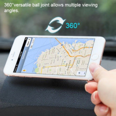 Suport magnetic auto pentru telefon, rotire 360?, pentru Volvo, roz foto