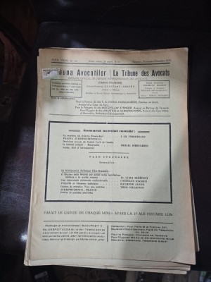 Tribuna avocatilor nr. 11-12/noiembrie-decembrie 1939 foto