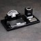 Organizator de birou Modern Desk Set &ndash; negru lustruit CD-31