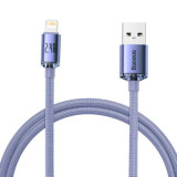 Cablu incarcare Baseus Crystal Shine, USB/Lightning, 2.4A, 1.2m