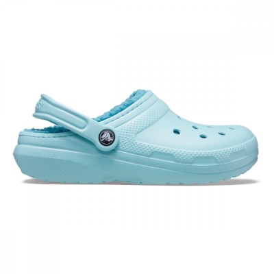 Saboti Crocs Classic Lined Clog Albastru - Pure Water foto