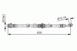 Conducta / cablu frana NISSAN QASHQAI / QASHQAI +2 (J10, JJ10) (2007 - 2013) BOSCH 1 987 481 432