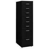 Cumpara ieftin Fiset mobil, negru, 28x41x109 cm, metal