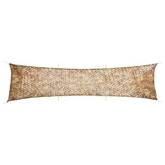vidaXL Plasă de camuflaj cu geantă de depozitare, nisipiu, 613x138 cm
