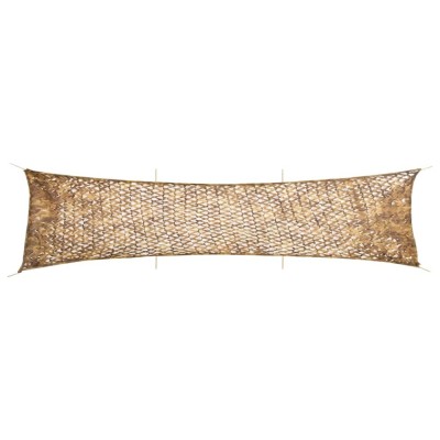 vidaXL Plasă de camuflaj cu geantă de depozitare, nisipiu, 613x138 cm foto