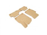 Covorase Auto Cauciuc Tip Tavita Bej VW Touareg II 2010-2018 ALM, Bordura Inalta, Protectie Integrala