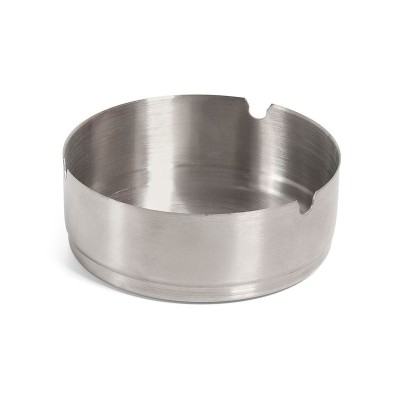 Scrumiera din metal, Argintie, 10 cm, ATU-086585 foto