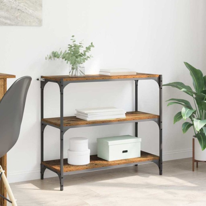 vidaXL Dulap pentru cărți Lemn Vechi 80 x 33 x 70,5 cm 881108