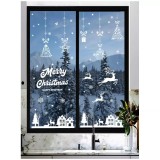 Cumpara ieftin Sticker Perete Autocolant Decoratiune Craciun, merry Christmas, 30x20cm, model Geam - 02020