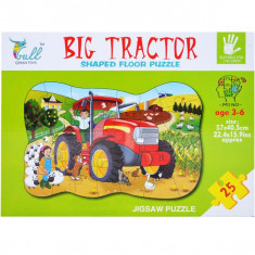 Puzzle carton, 25 piese, Tractor ferma foto