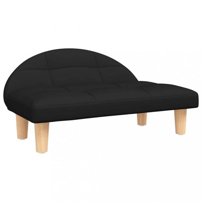 Pat de caini, negru, 70x52x30 cm, material textil