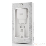 Incarcatoare Retea Tranyoo, V20, Fast Charge Kit, 2 x USB + USB Type-C Cable, White