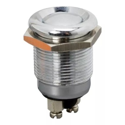 Buton 1 circuit 2A 250V OFF-(ON) fara retinere metal resistent la apa foto