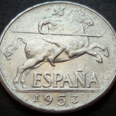 Moneda istorica 10 CENTIMOS - SPANIA, anul 1953 * cod 642 B