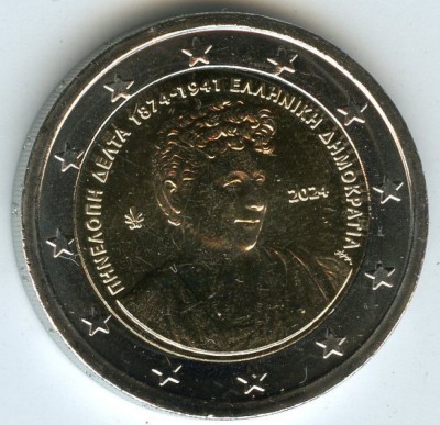 GRECIA moneda 2 euro comemorativ 2024(1)_Delta Penelope, UNC foto