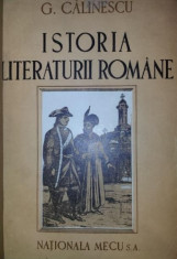 ISTORIA LITERATURII ROMANE - G . CALINESCU foto
