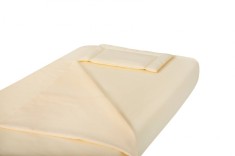 Lenjerie patut bebe, , cearceaf pat 60x120x10 cu elastic, cearceaf pilota 80?110, perna joasa 20?35, Galben foto