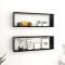 vidaXL Rafturi de perete cub, 2 buc., negru, 80x15x26,5 cm PAL
