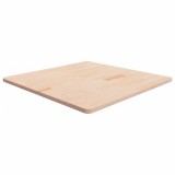 Blat masa patrat stejar masiv 90x90x2.5cm vidaXL, lemn netratat, maro, blat mobilier, DIY, rustic