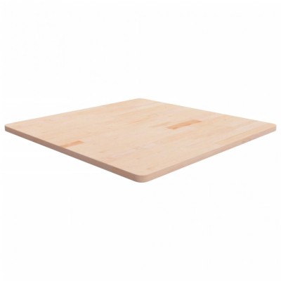 vidaXL Blat de masă pătrat,90x90x2,5 cm, lemn masiv stejar netratat foto