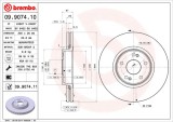 BREMBO 09.9074.11 PRIME LINE - UV Coated Disc frana