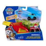 PATRULA CATELUSILOR SET FIGURINA MARSHALL SI VEHICUL CU LANSATOR